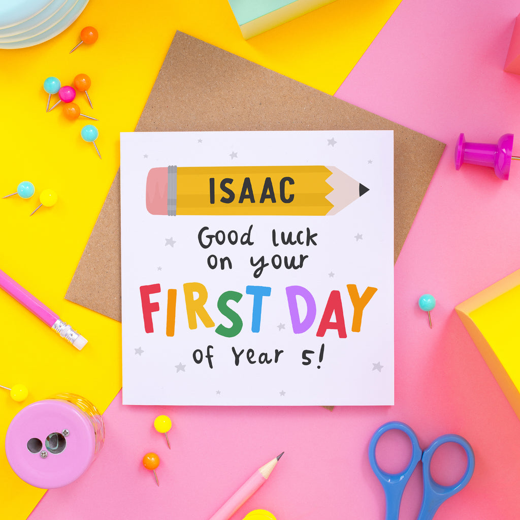 First Day Of Year Five Card