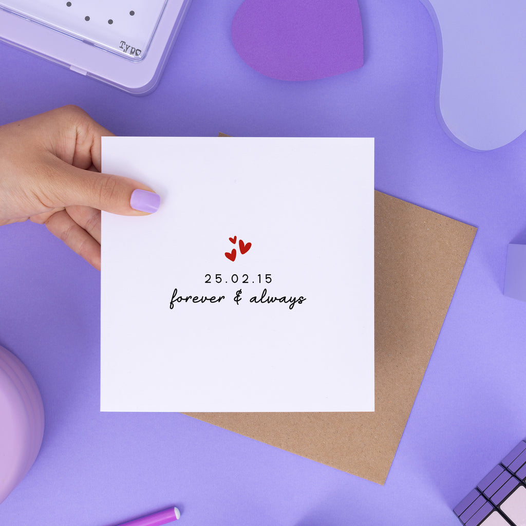 Forever & Always Anniversary Card