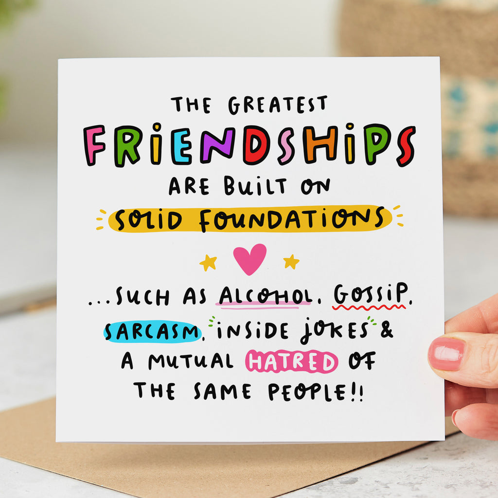 Friendship and Alcohol Card