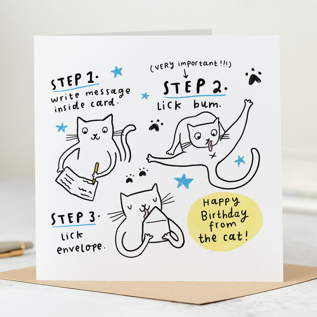 From the Cat Birthday Card