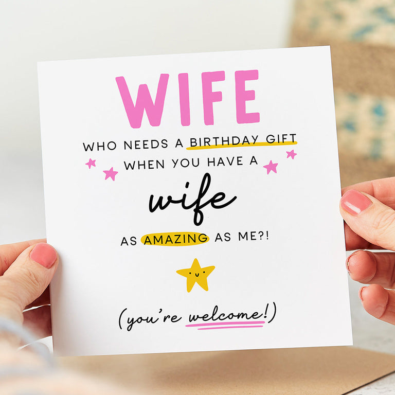 Amazing Wife Birthday Card - Lesbian Couple