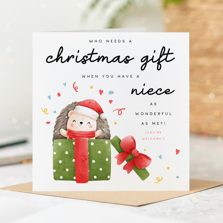 Niece is Your Wonderful Gift Christmas Card