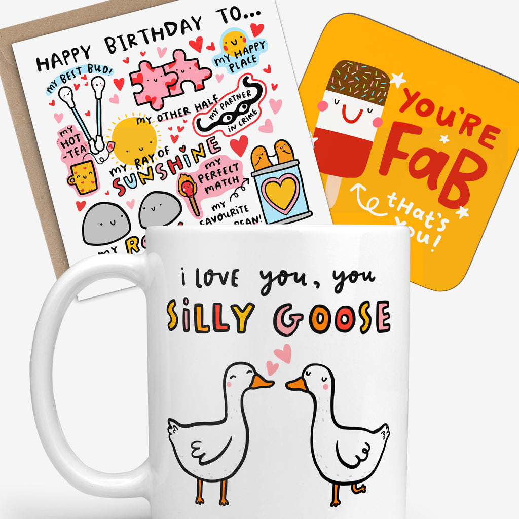 Fun Love Gift Set – Silly Goose Birthday Gift Bundle