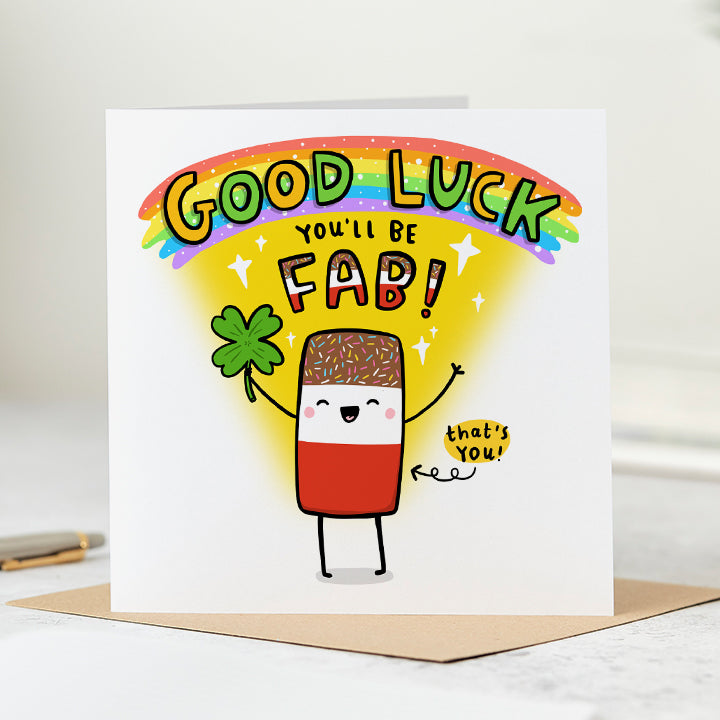 Good Luck You'll be Fab Card