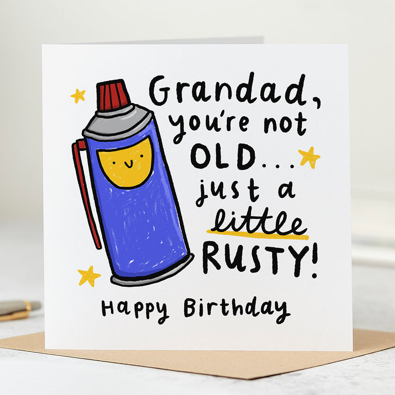 Rusty Grandad Birthday Card