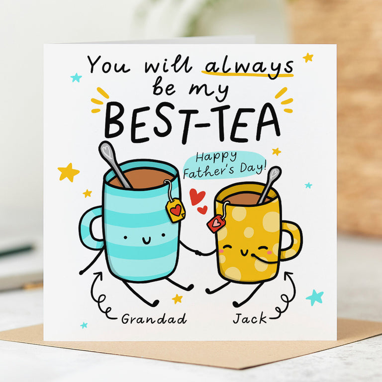Grandad Best-tea Personalised Father's Day Card