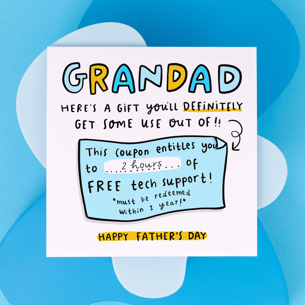 Grandad Tech Support Father's Day Card