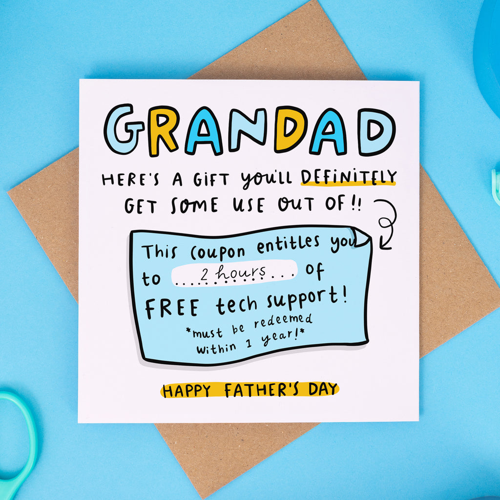 Grandad Tech Support Father's Day Card