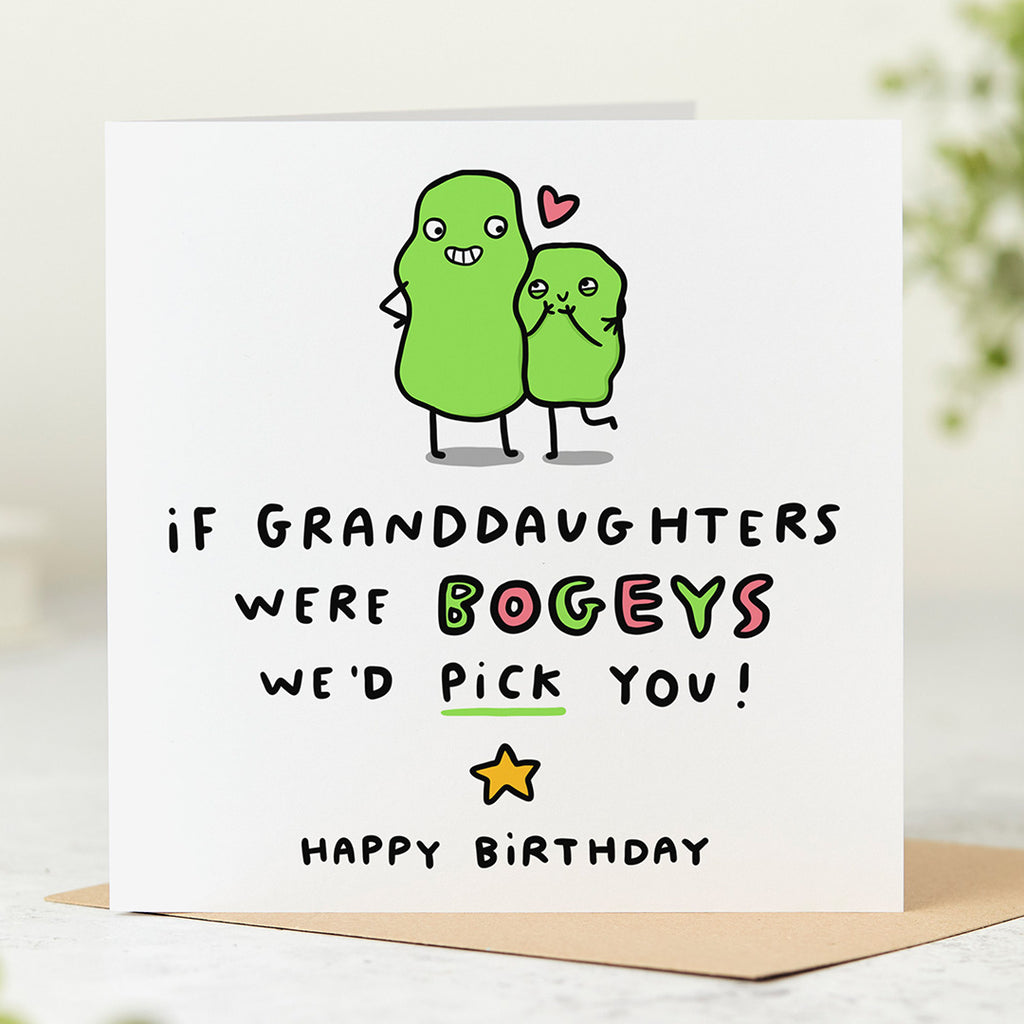 Granddaughter Bogey Birthday Card