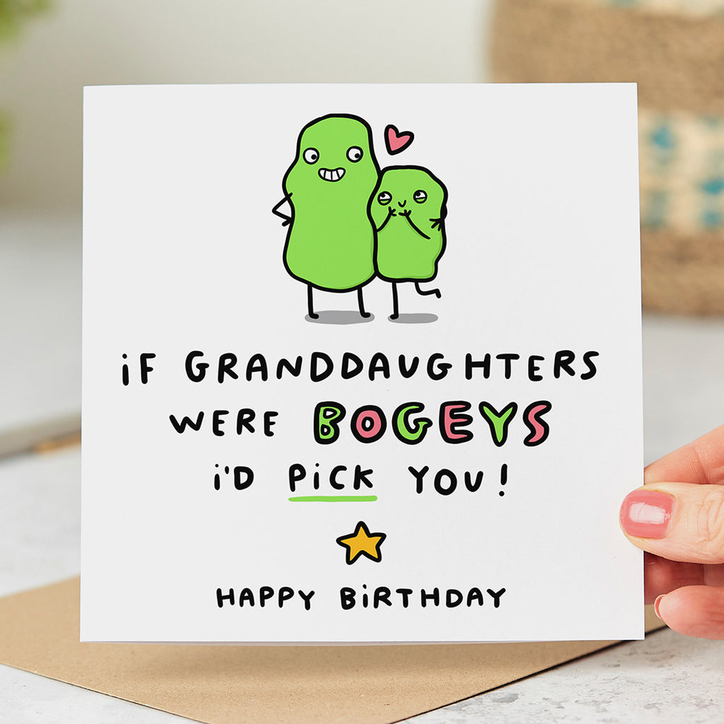 Granddaughter Bogey Birthday Card