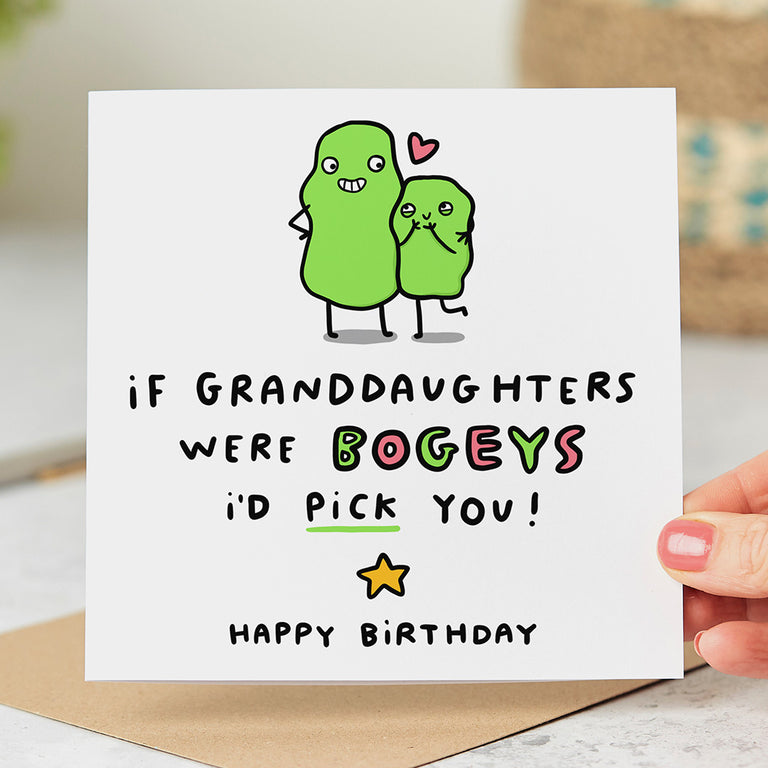 Granddaughter Bogey Birthday Card