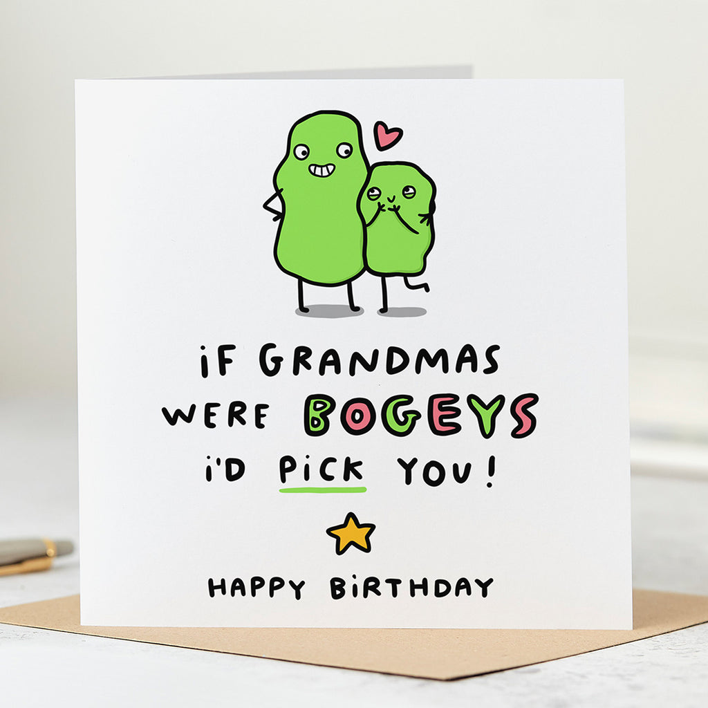 Grandma Bogey Birthday Card
