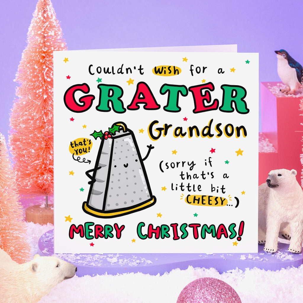 Grater Grandson Christmas Card