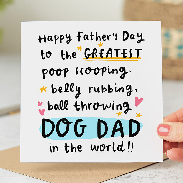 Greatest Dog Dad Father's Day Card