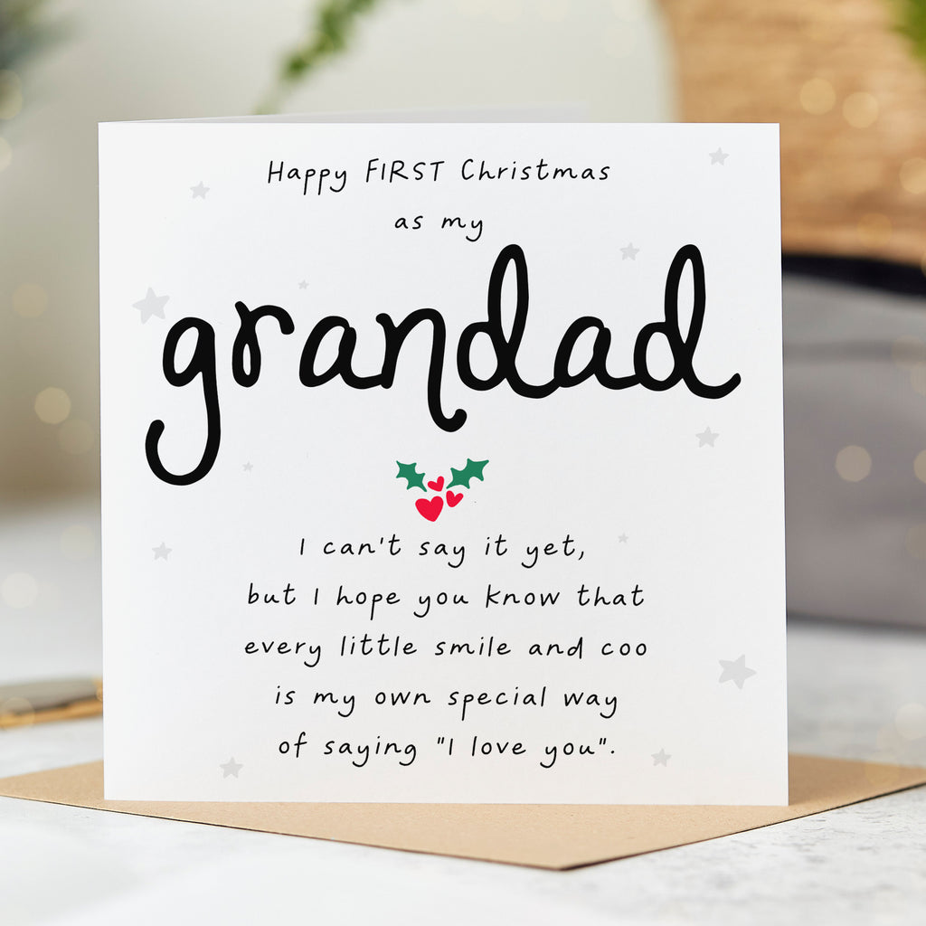 First as My Grandad Christmas Card