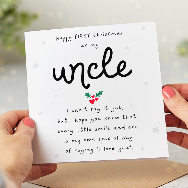 First as My Uncle Christmas Card