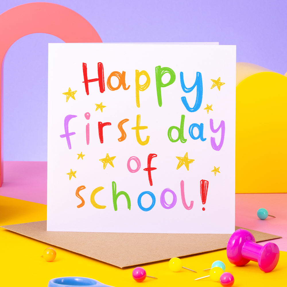 Happy First Day Of School Card & Arrow Gift Co