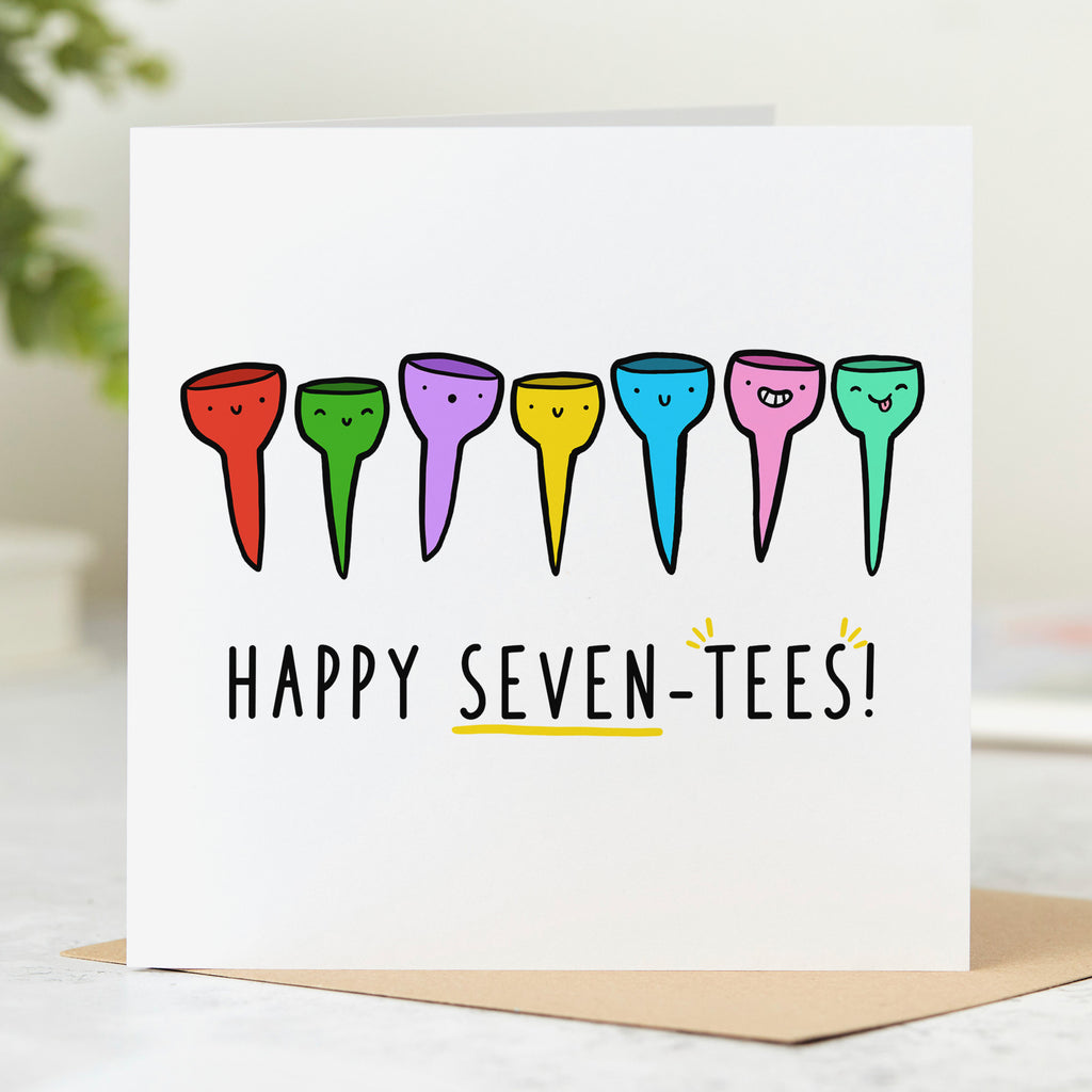 Happy Seven-Tees Birthday Card
