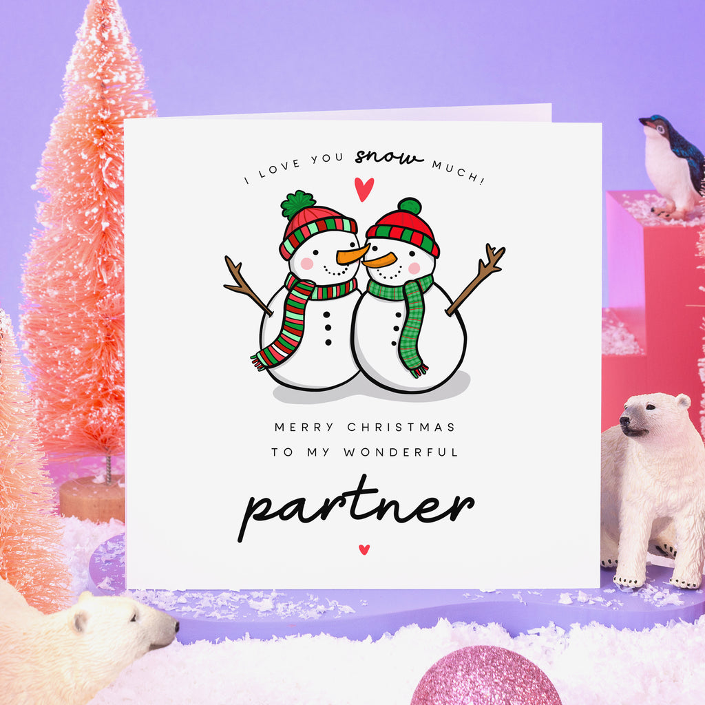 Partner I Love You Snow Much Christmas Card