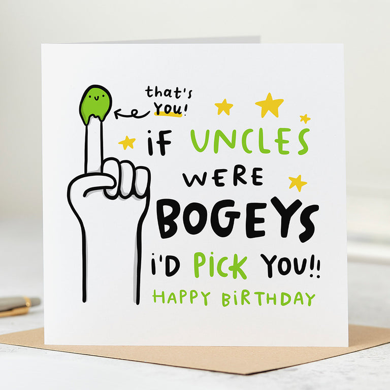 Uncles Were Bogeys Birthday Card