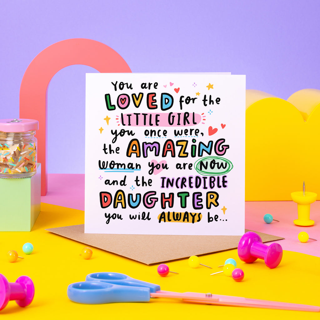 Incredible Daughter Birthday Card