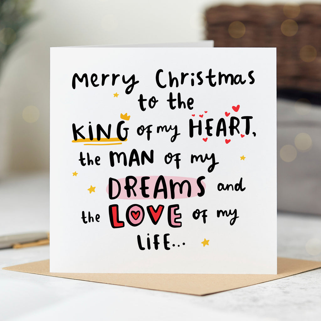 King of My Heart Christmas Card