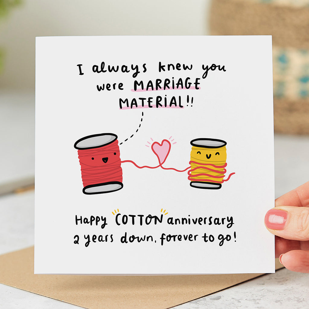 2nd Anniversary Card - Marriage Material