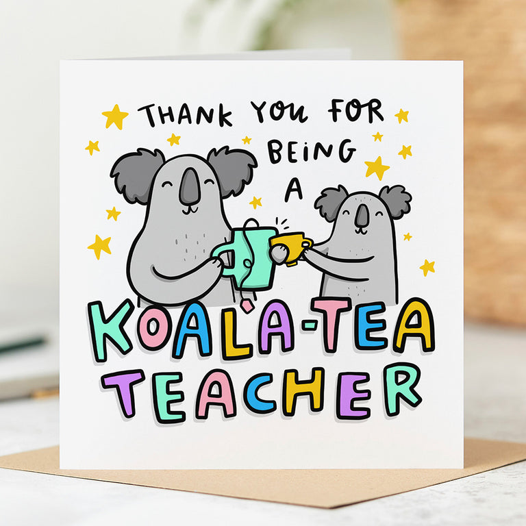 Koala Tea Teacher Card