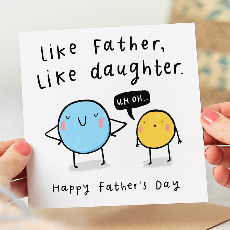 Father Like Daughter Father's Day Card