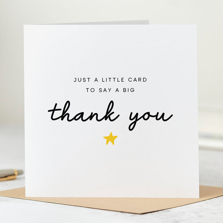 A Big Thank You Card