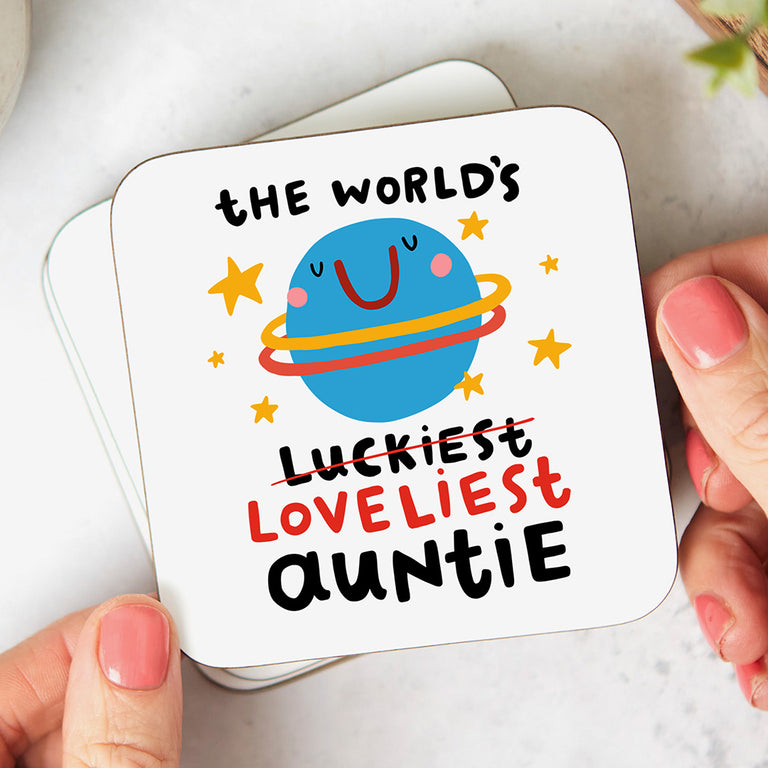 Auntie World's Luckiest Coaster