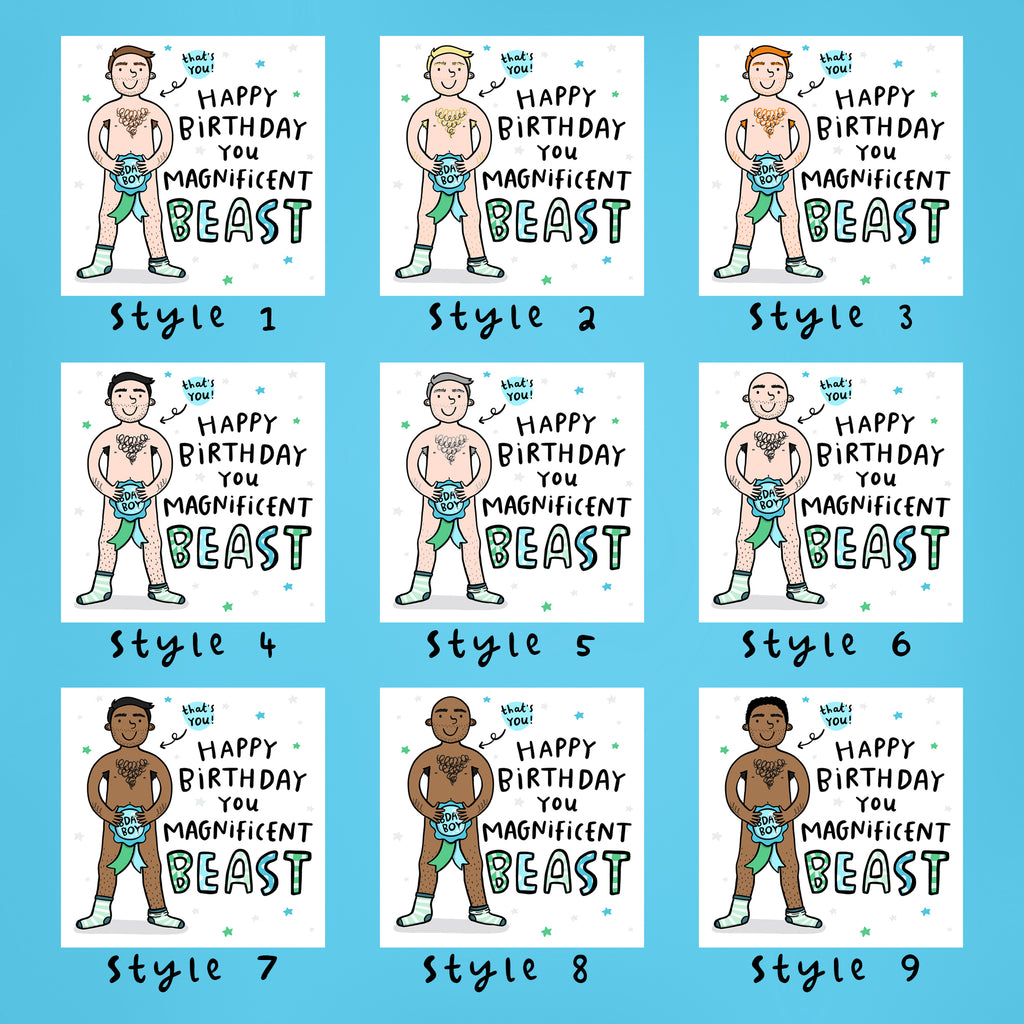 Magnificent Beast Birthday Card