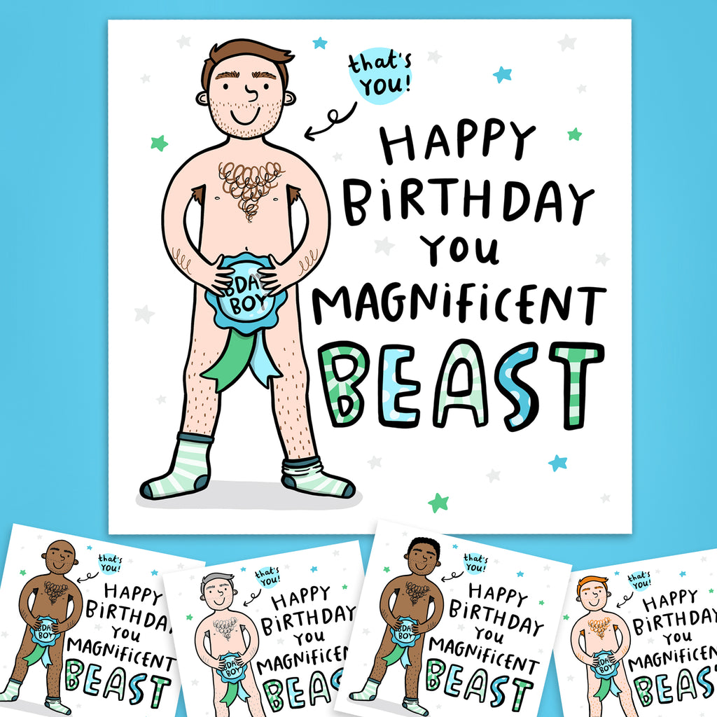 Magnificent Beast Birthday Card