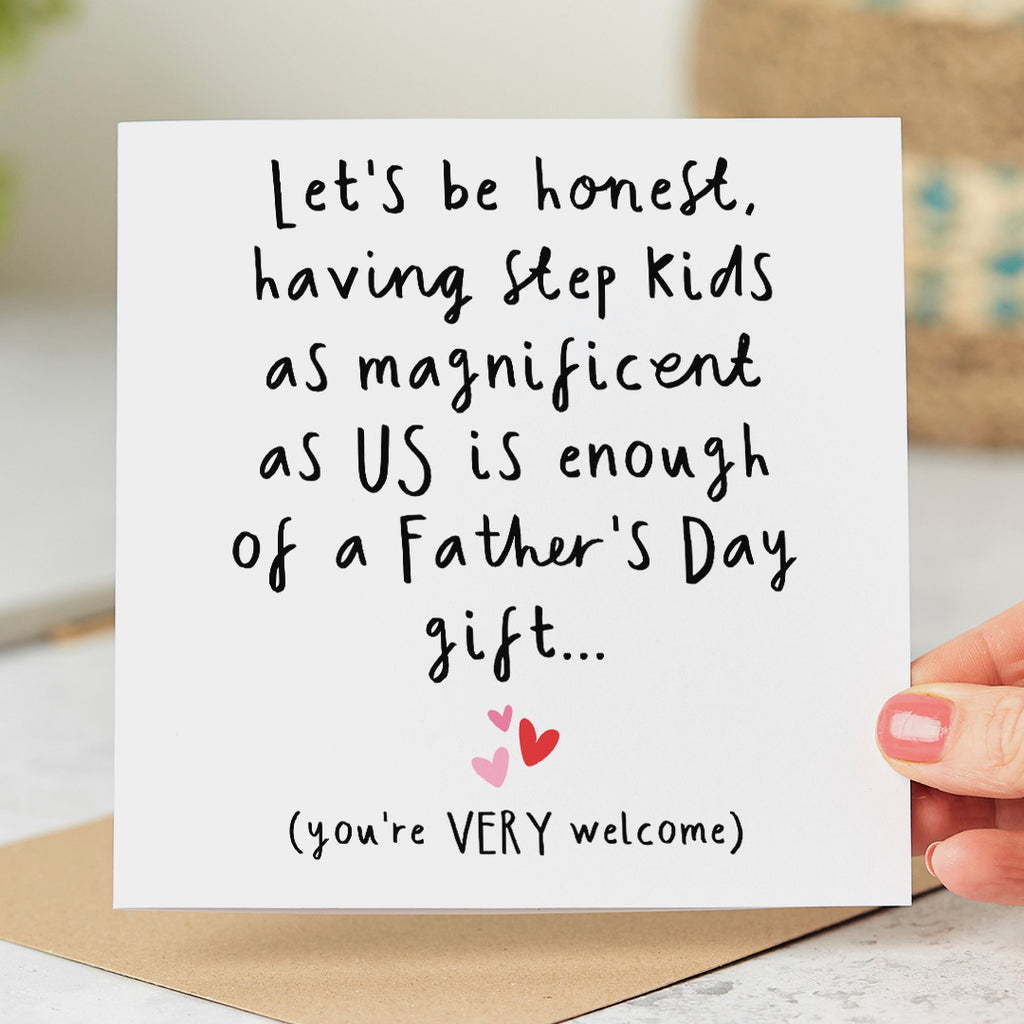 Magnificent Step Kids Father's Day Card