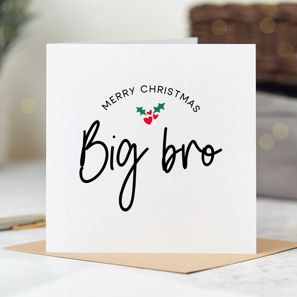 Big Bro Merry Christmas Card