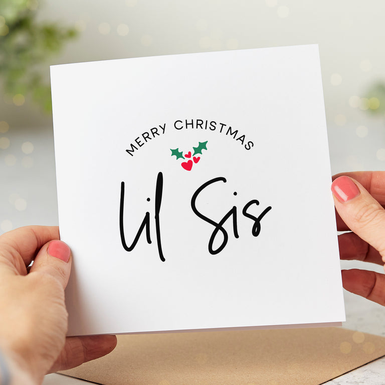 Lil Sis Merry Christmas Card