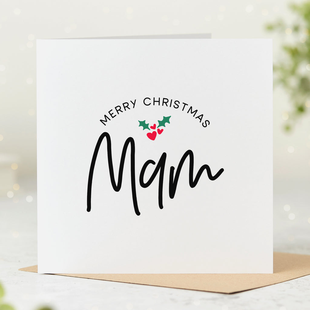 Mam Merry Christmas Card