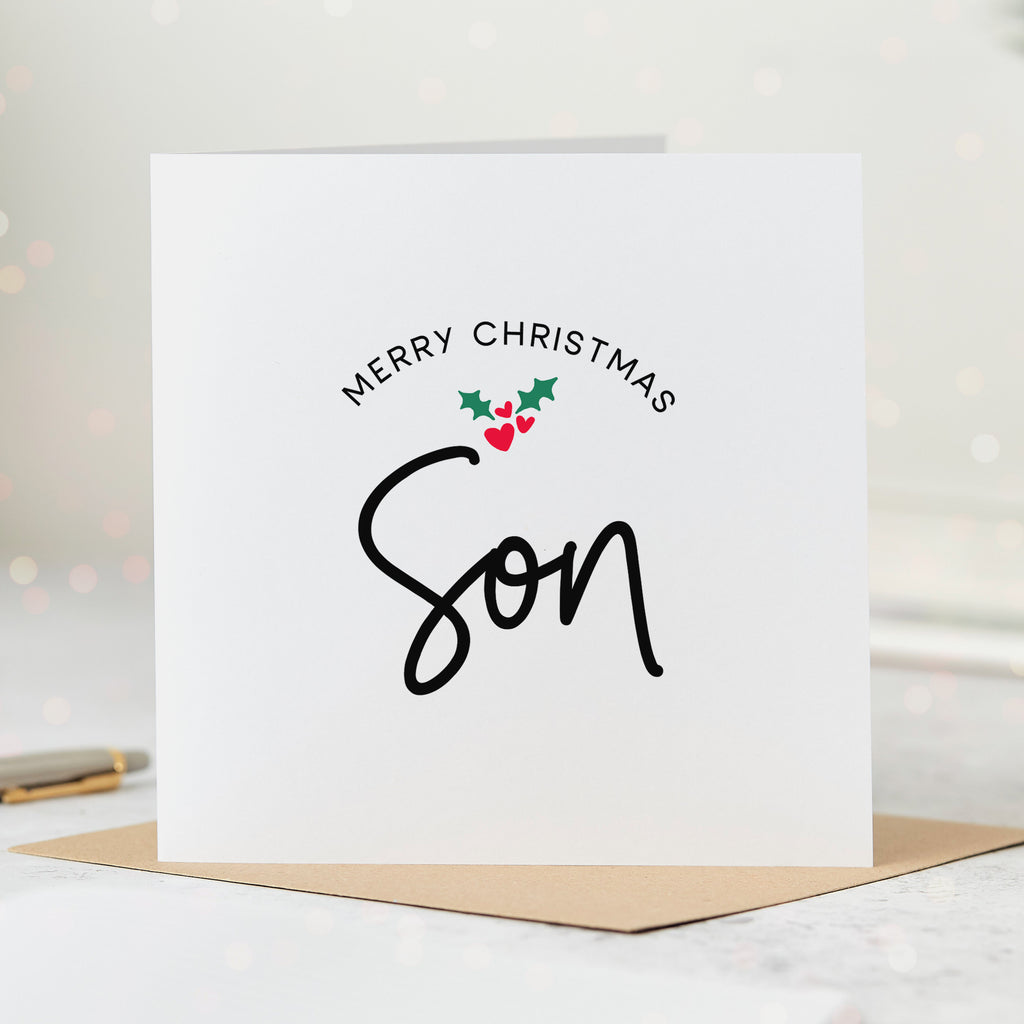 Son Merry Christmas Card
