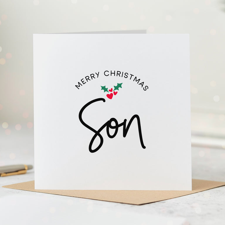 Son Merry Christmas Card
