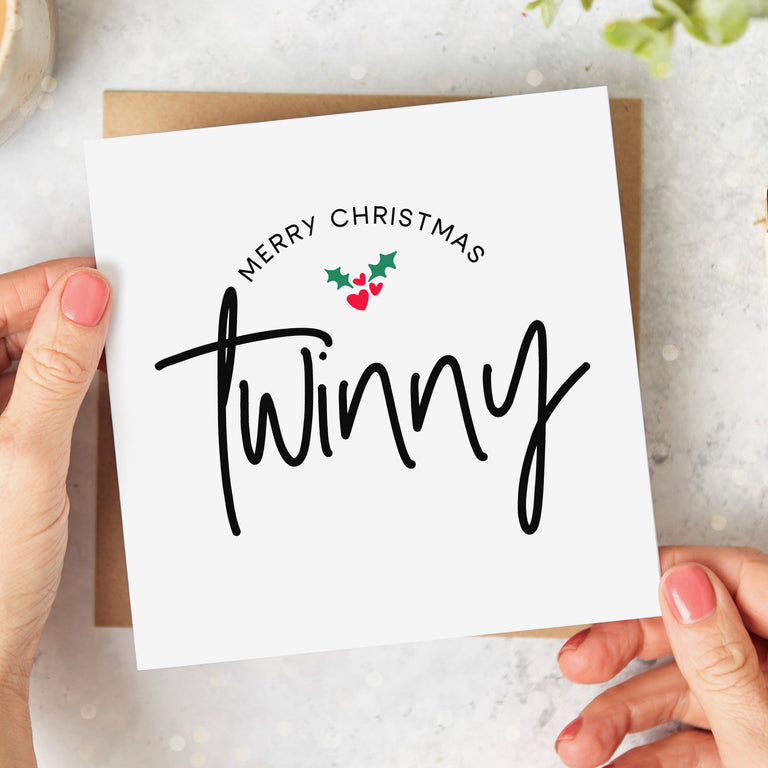 Twinny Merry Christmas Card