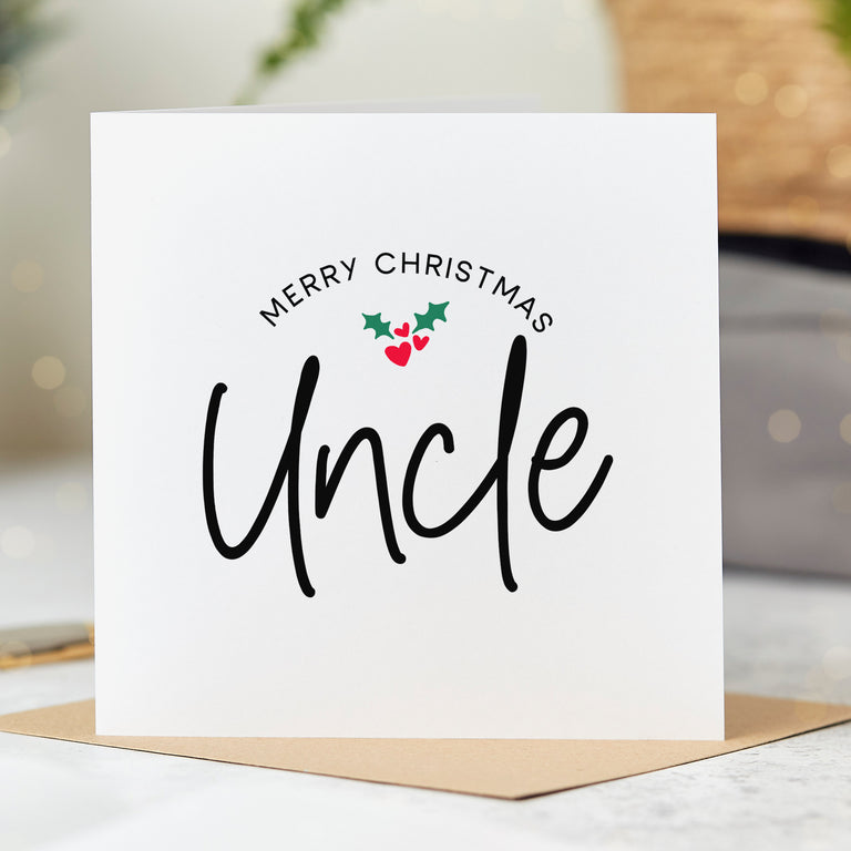 Uncle Merry Christmas Card