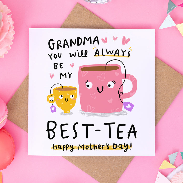 Grandma My Best-Tea Mother's Day Card