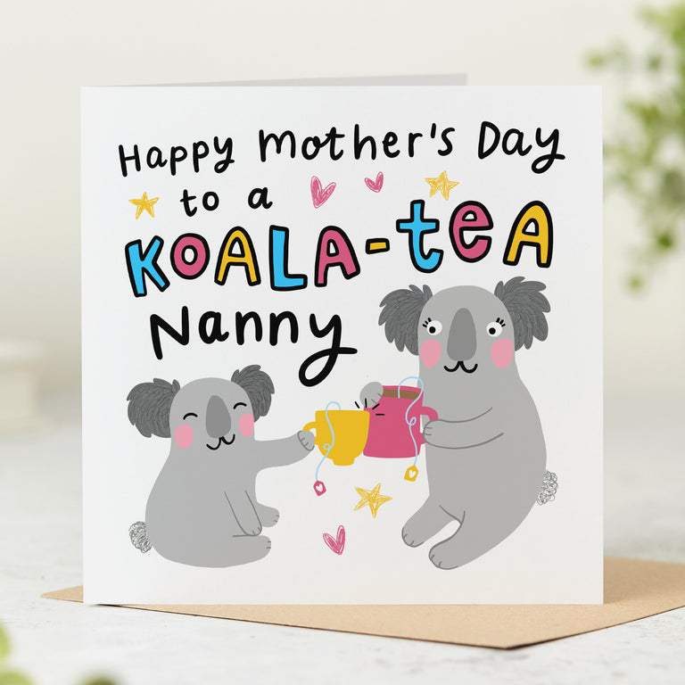 Nanny Koala-Tea Mother's Day Card