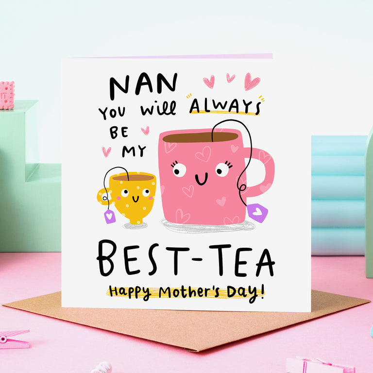 Nan My Best-Tea Mother's Day Card