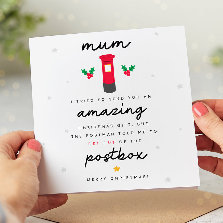 Mum Postbox Christmas Card