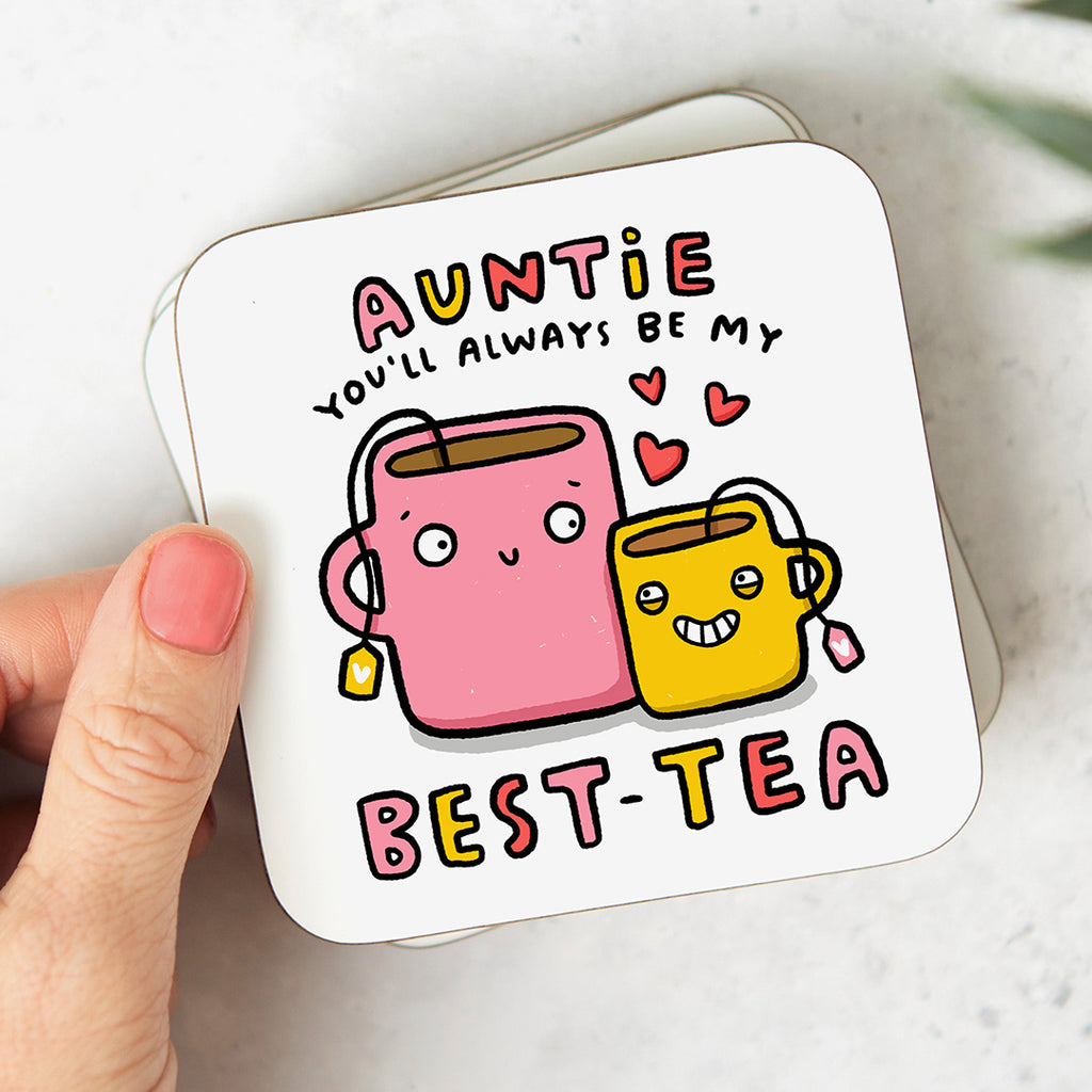 Auntie My Best-Tea Coaster