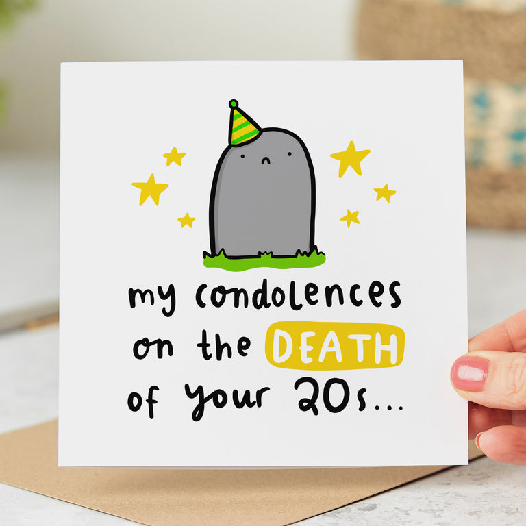 My Condolences 30th Birthday Card
