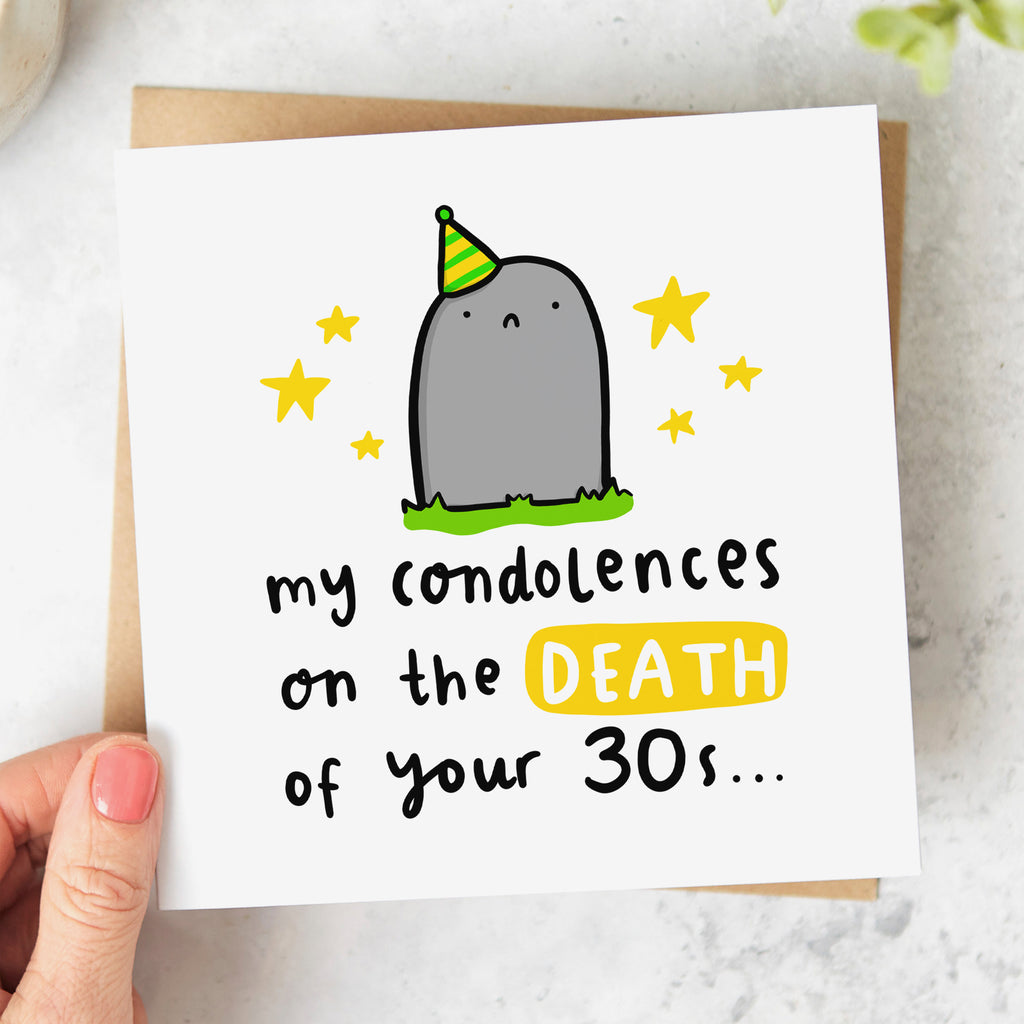 My Condolences 40th Birthday Card