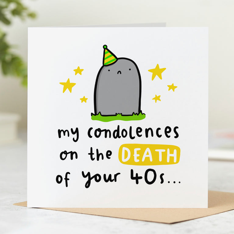 My Condolences 50th Birthday Card