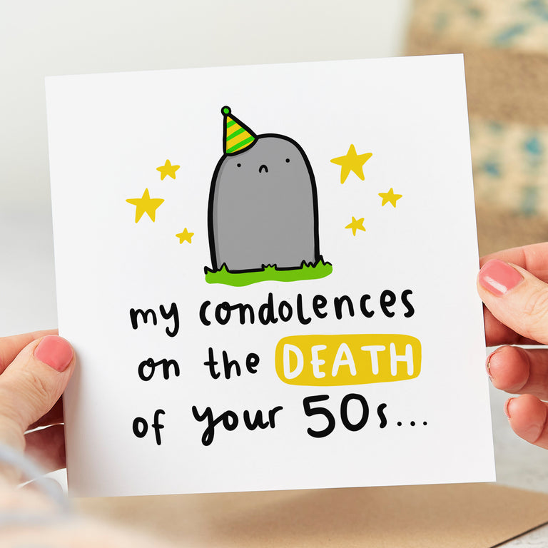 My Condolences 60th Birthday Card